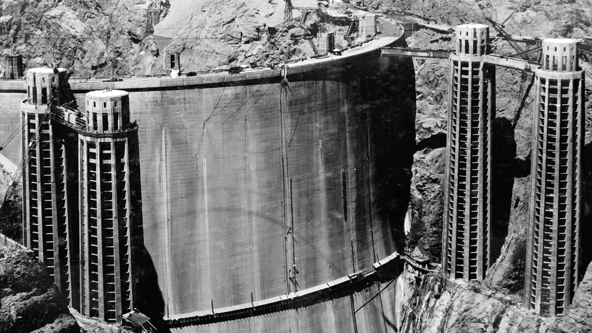 Hoover Dam under konstruktion - Foto: Ukendt